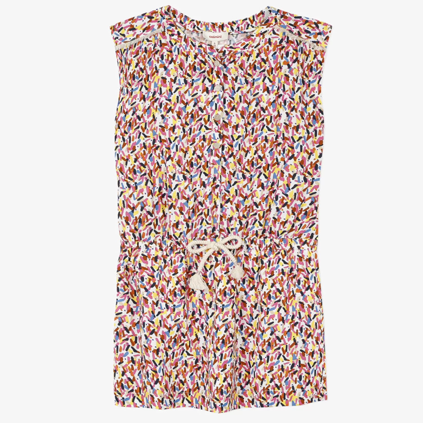 Girls' Micro Print Dress*Catimini Flash Sale