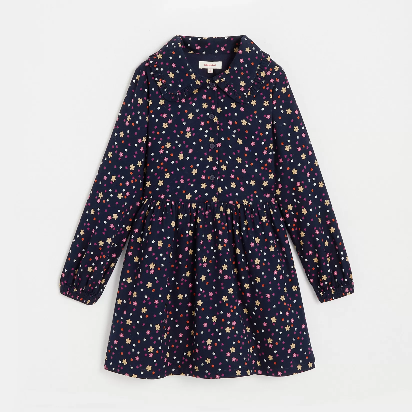 Girls' Navy Blue Long Sleeve Dress*Catimini Shop