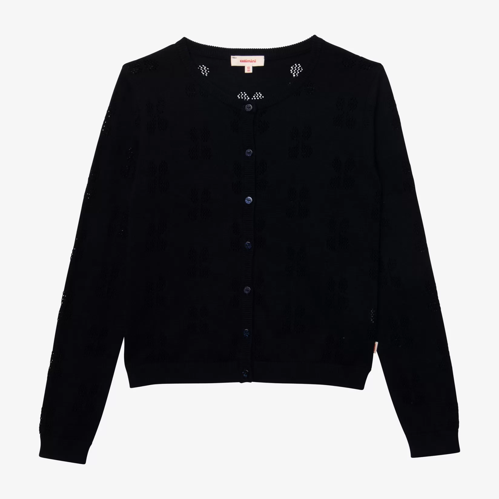 Girl's Navy Openwork Cardigan*Catimini Hot