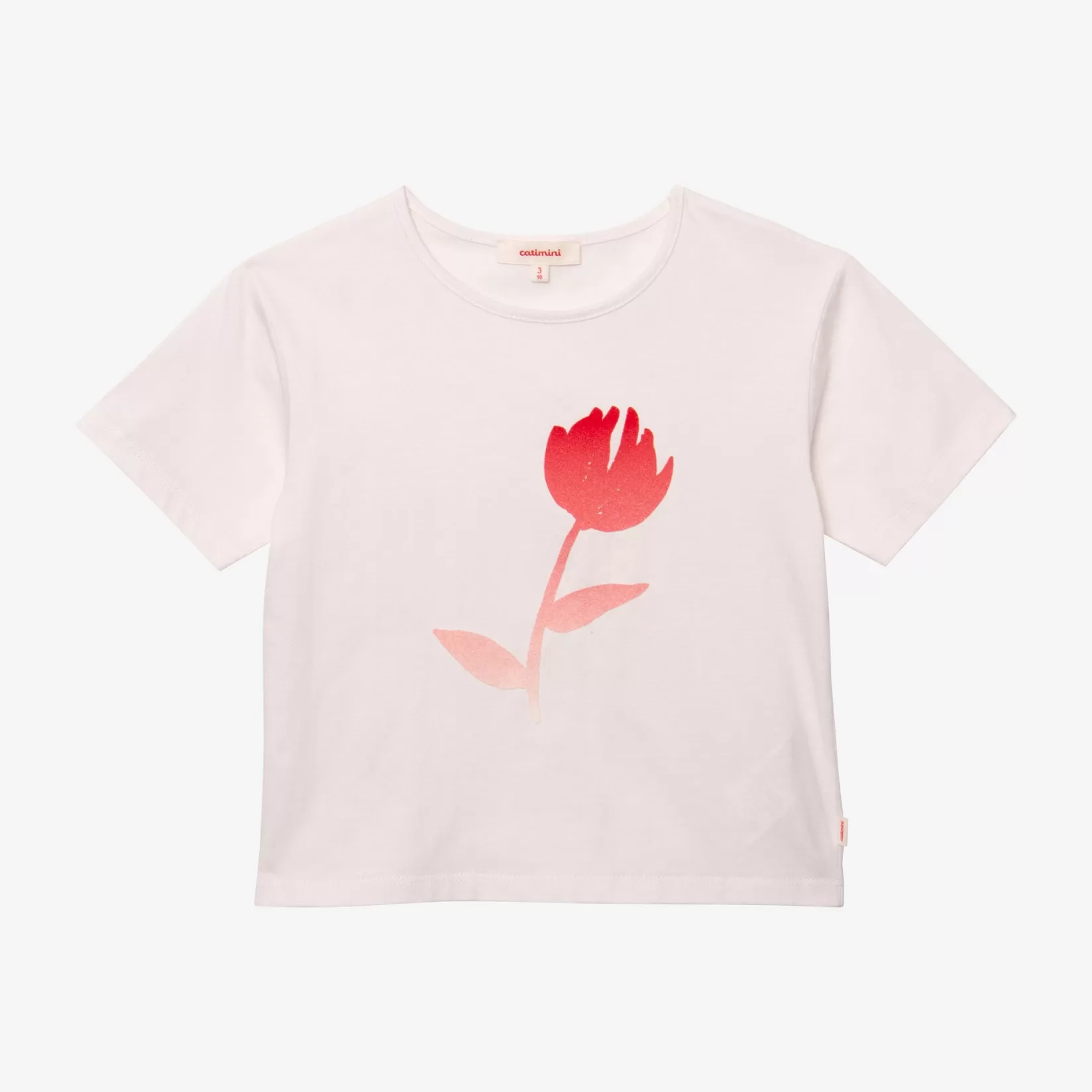 Girl's Peony Design T-Shirt*Catimini Store