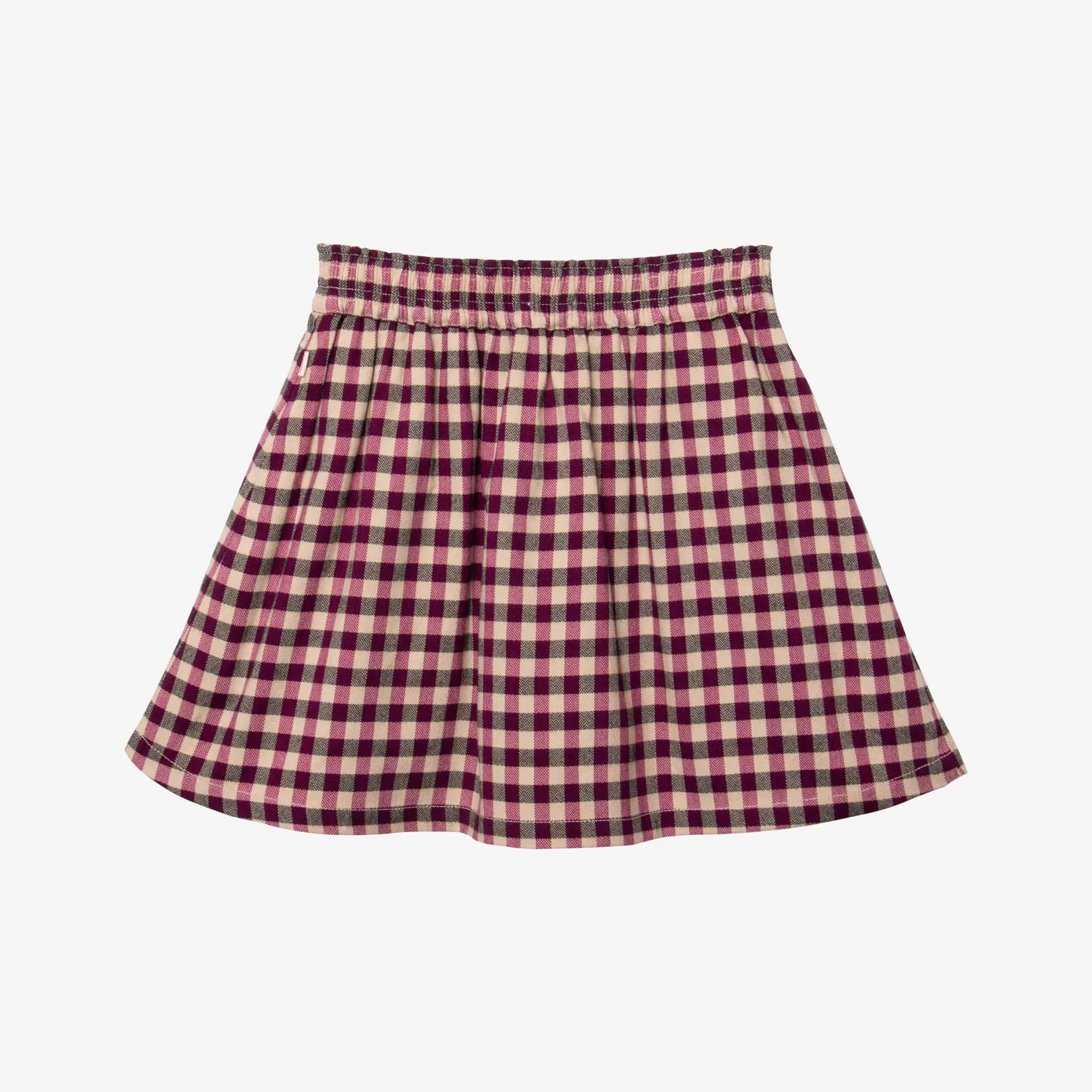 Girls' Purple Gingham Skirt*Catimini Clearance