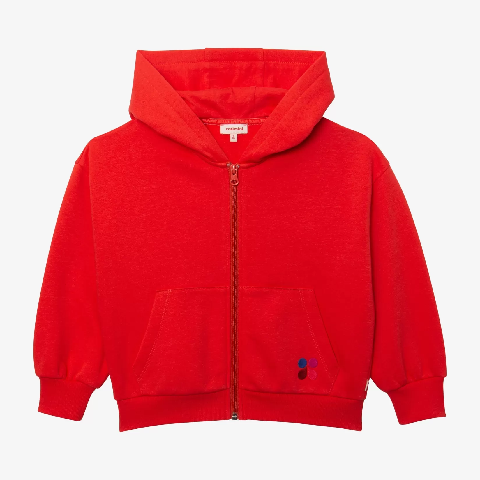 Girls' Red Zip Hoodie*Catimini New