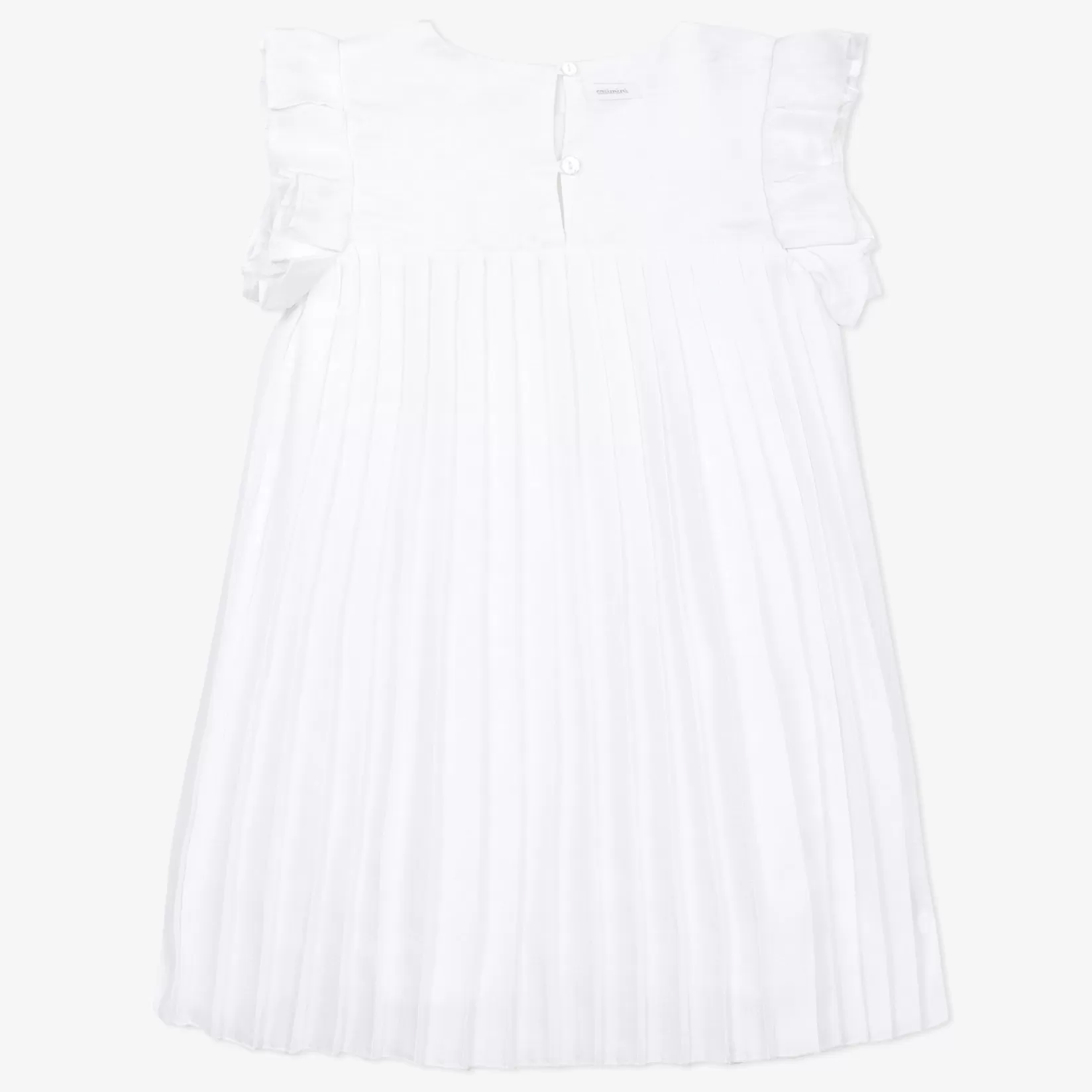 Girls' White Pleated Dress*Catimini New