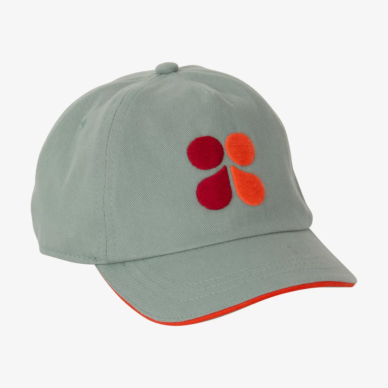 Kid Green Embroidered Butterfly Baseball Cap*Catimini Clearance