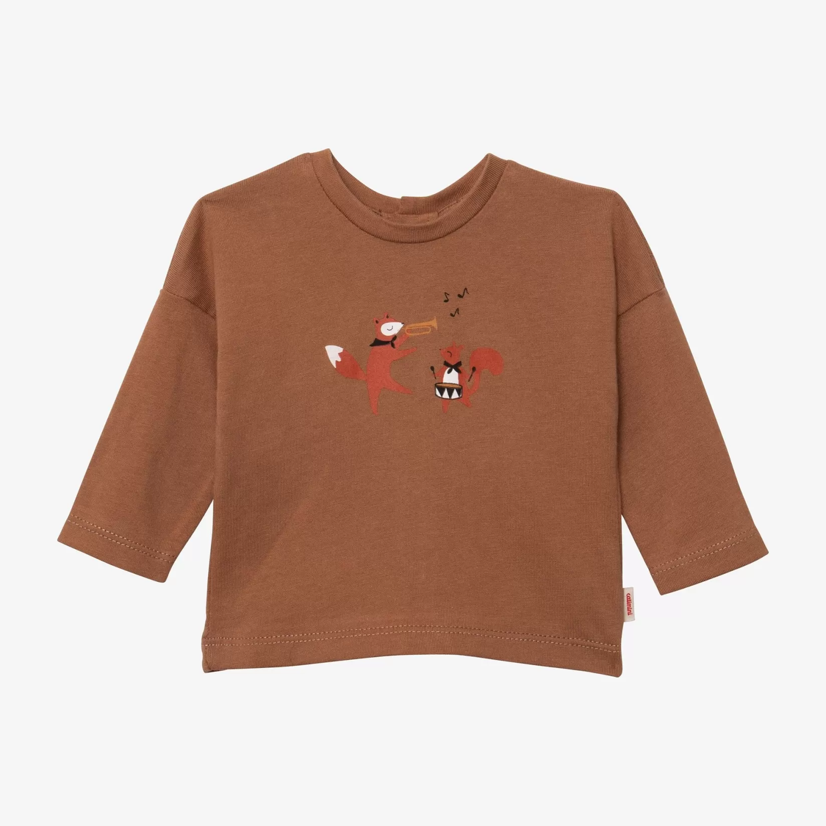 Newborn Boy Brown Long Sleeve T-Shirt*Catimini Best Sale