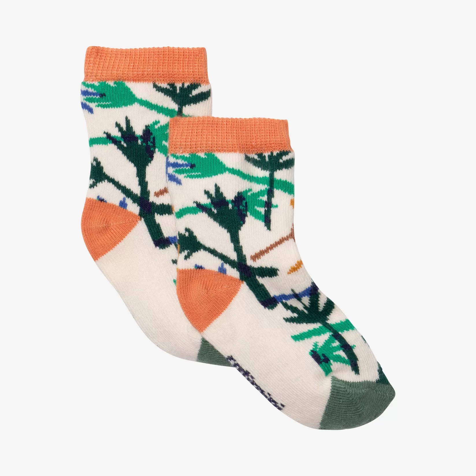 Newborn Boy Camo Palm Tree Socks*Catimini New