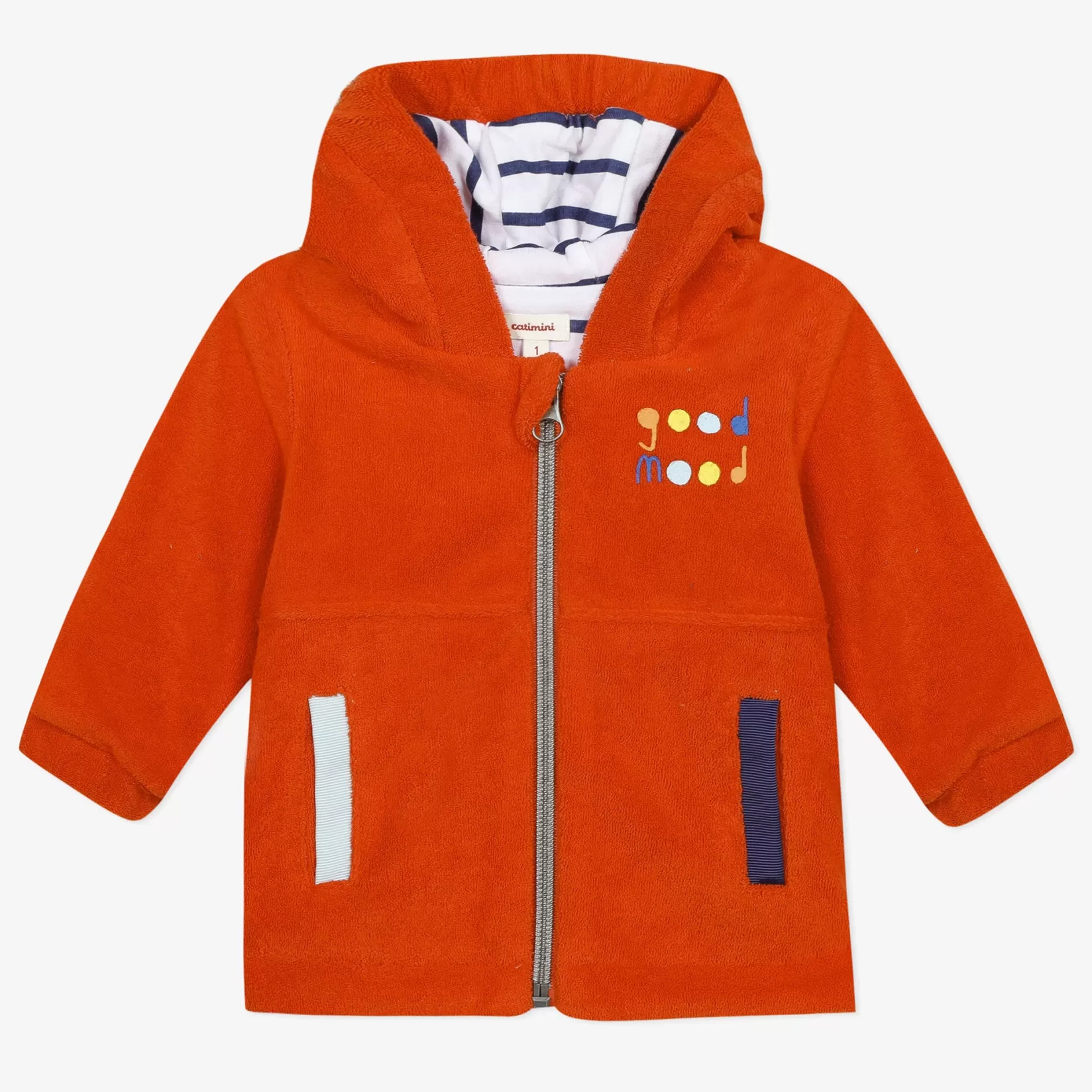 Newborn Boy Terry Hooded Jacket*Catimini Cheap