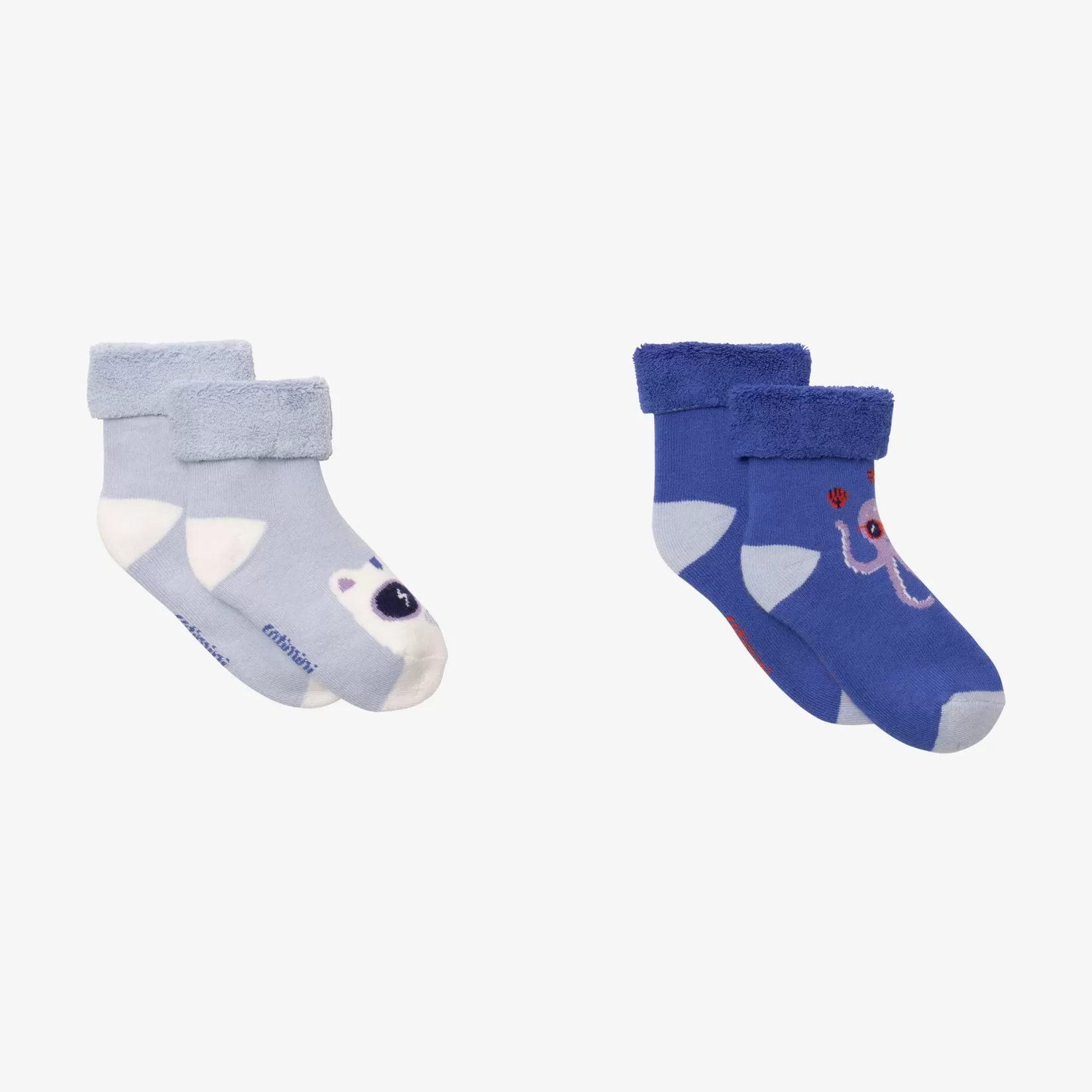 Newborn Boys' 2-Pack Blue Socks*Catimini Hot