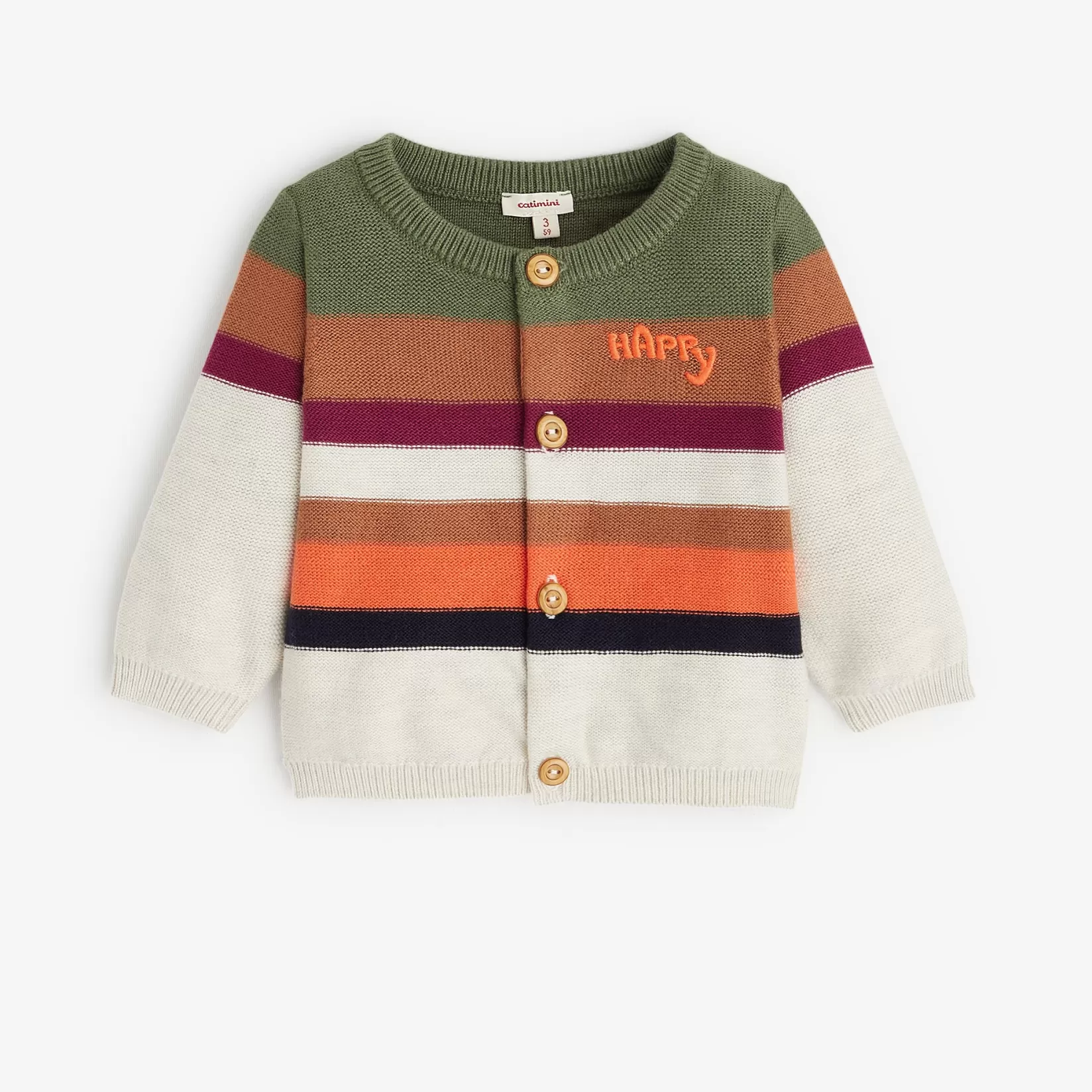 Newborn Boys' Heather Gray Cardigan*Catimini Flash Sale