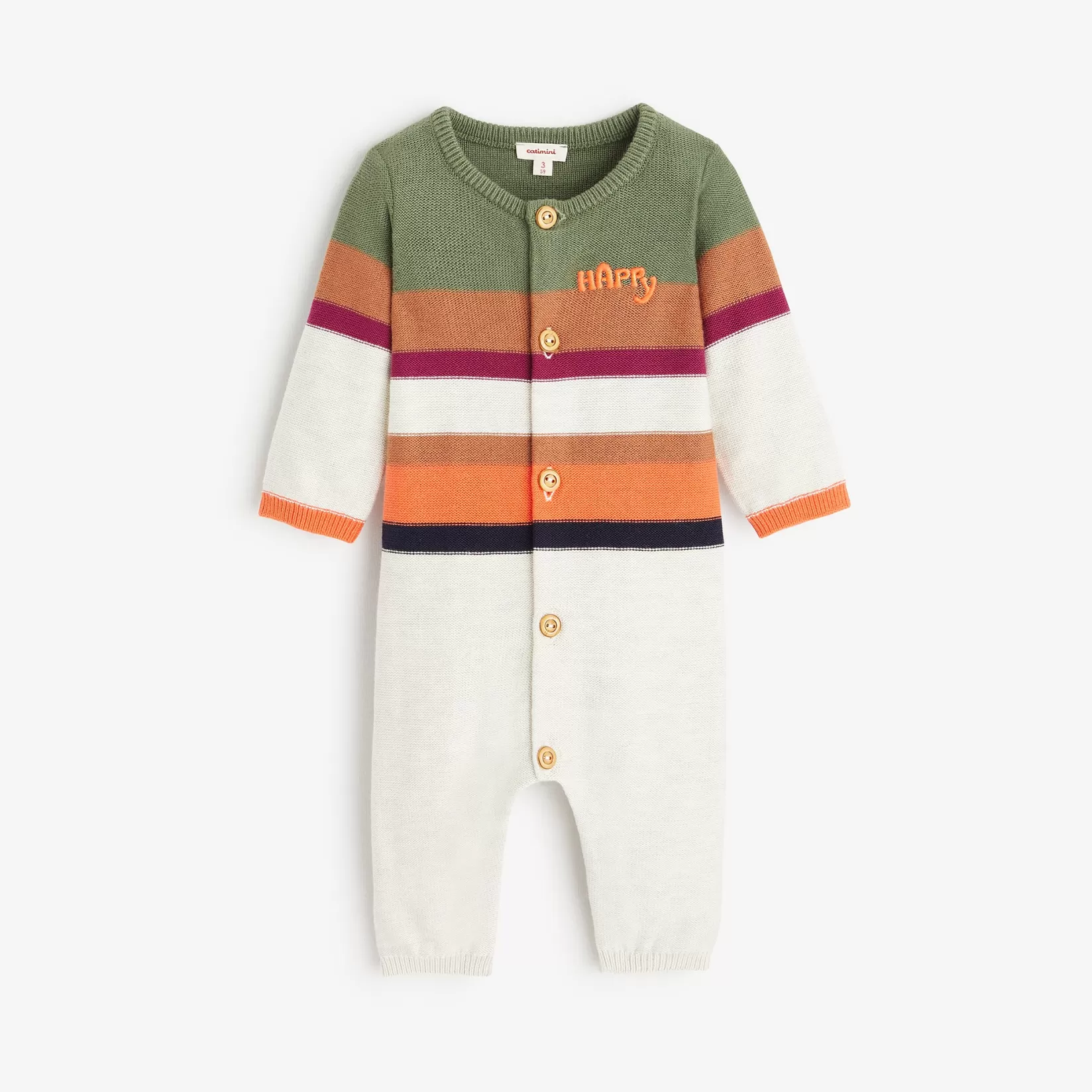 Newborn Boys' Heather Grey Jumpsuit*Catimini Cheap