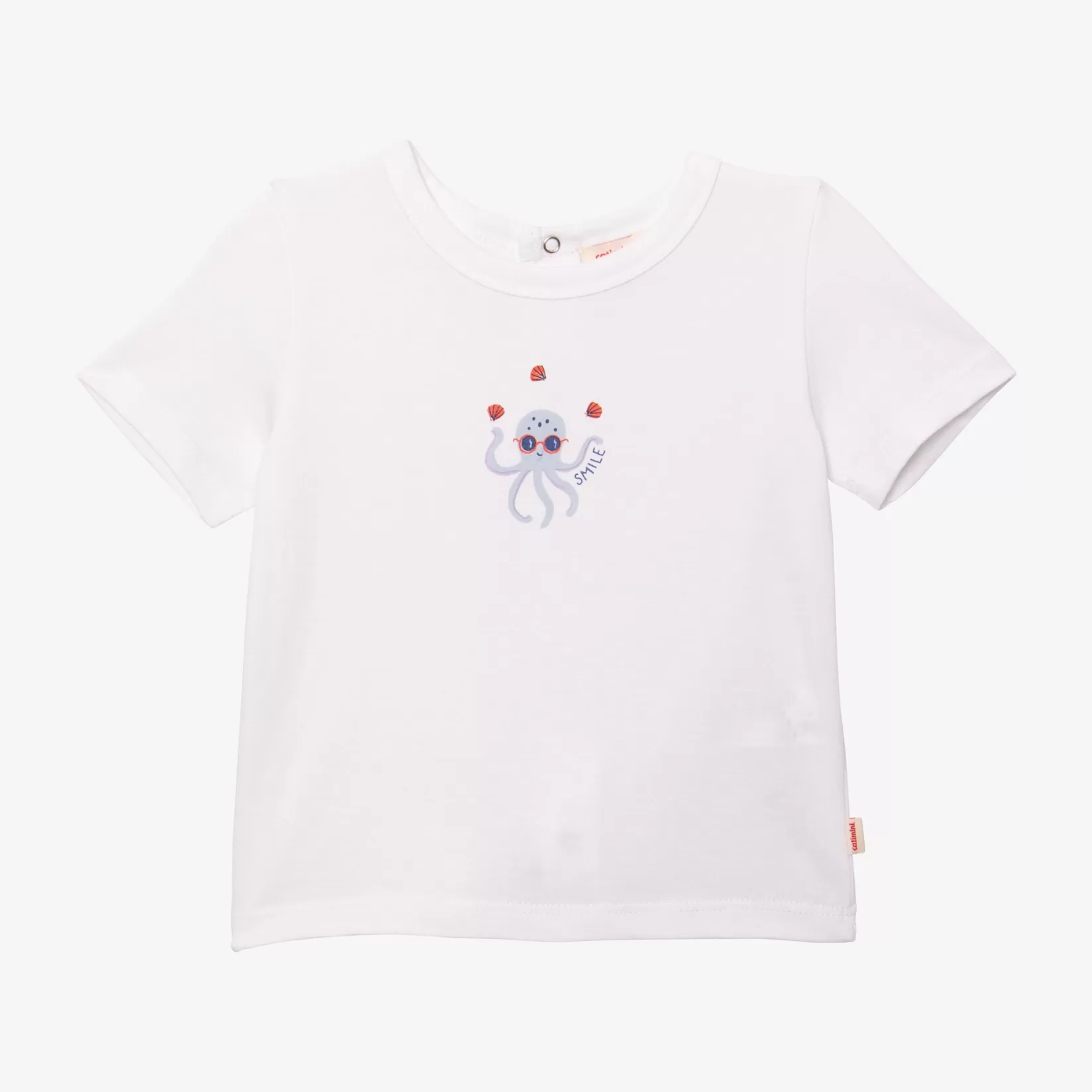 Newborn Boys' White T-Shirt*Catimini Store