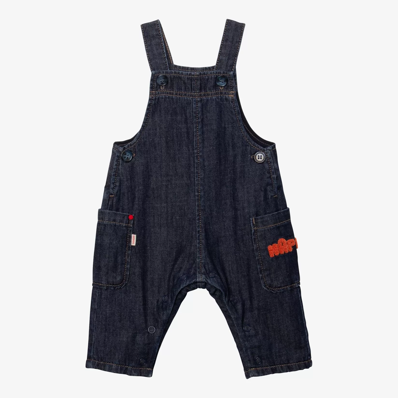 Newborn Dark Blue Denim Overalls*Catimini Discount