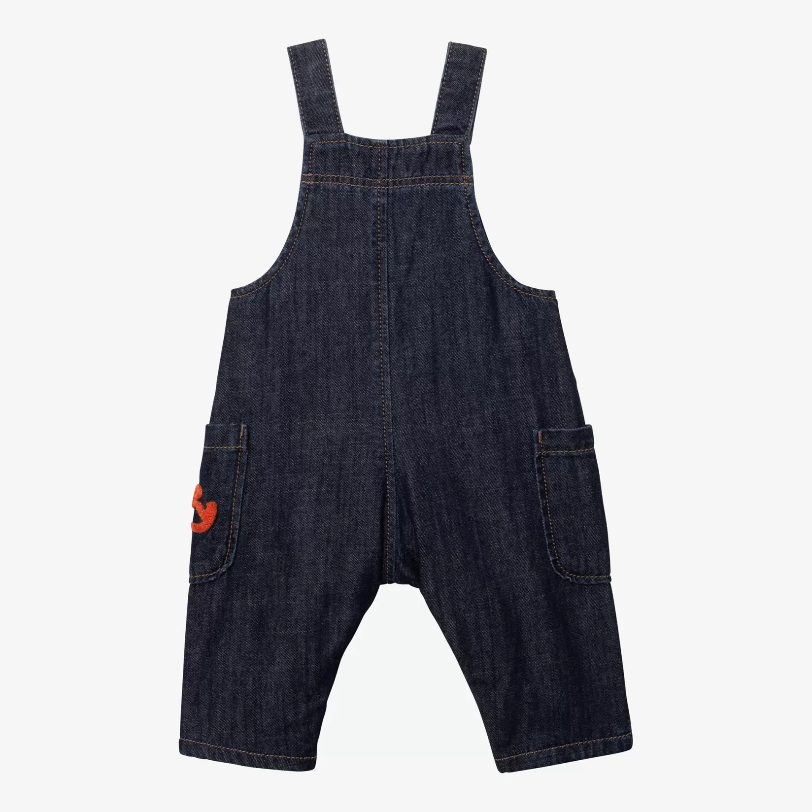 Newborn Dark Blue Denim Overalls*Catimini Discount