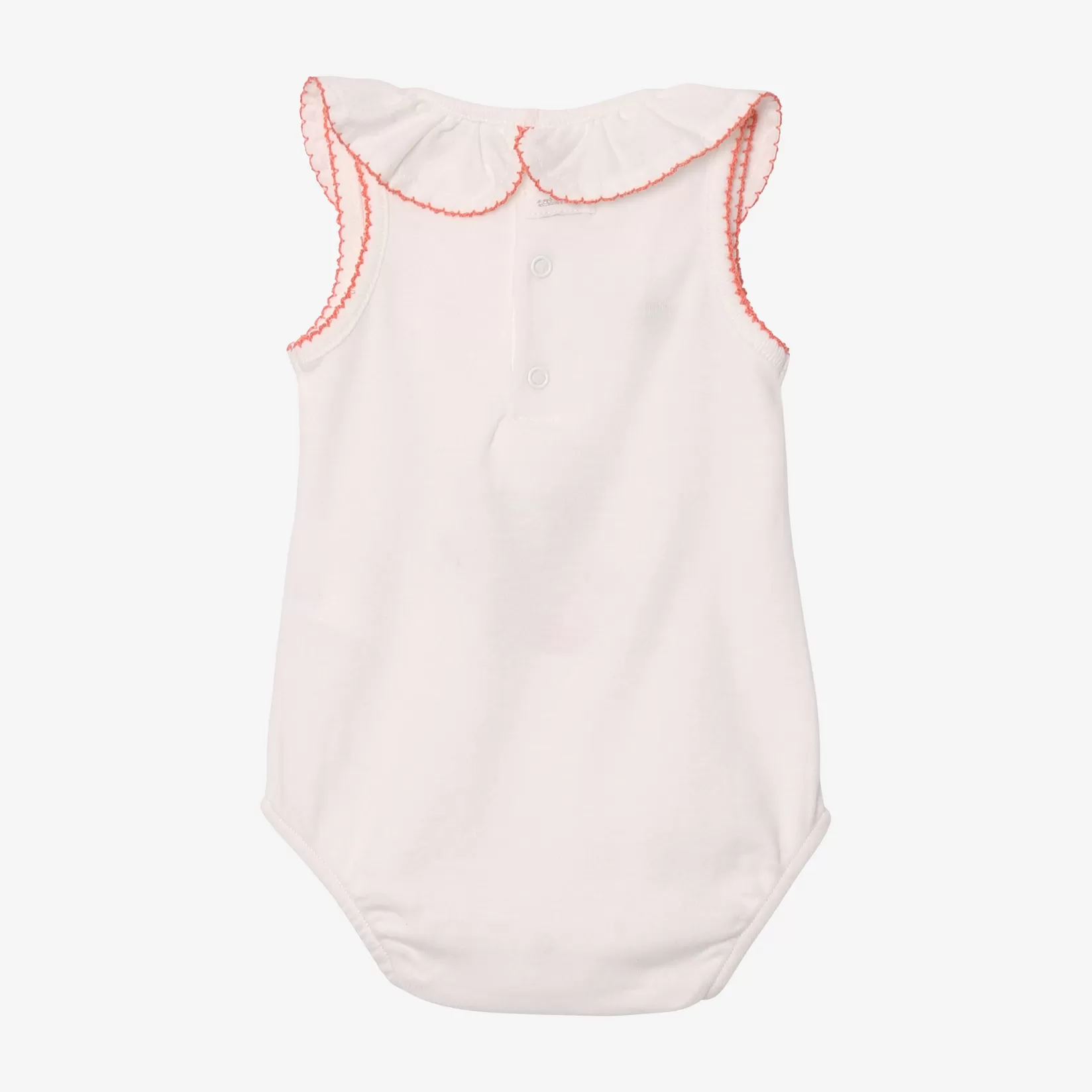 Newborn Girl Bodysuit With Ruffled Collar*Catimini Shop