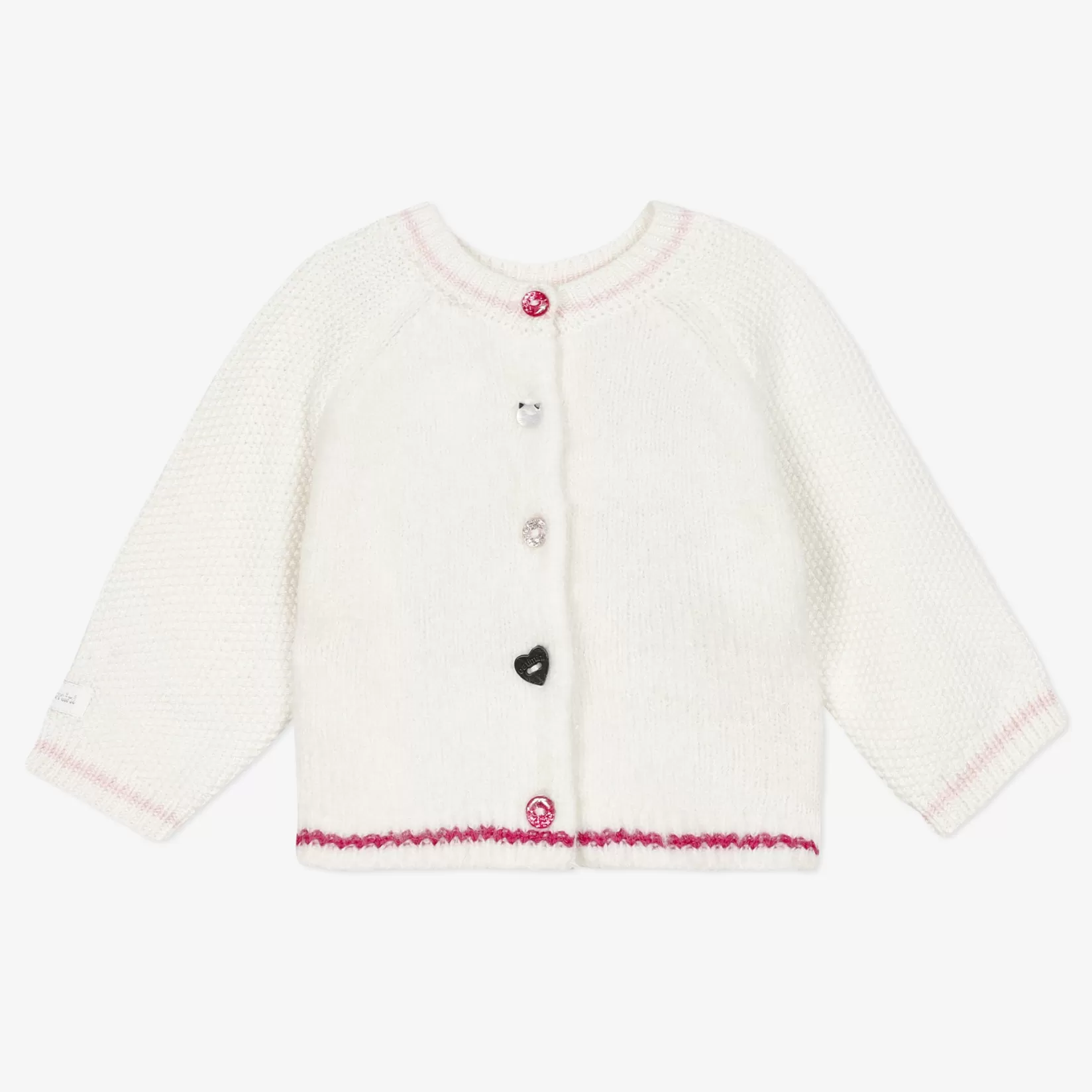 Newborn Girl Knit Front And Back Cardigan*Catimini Store