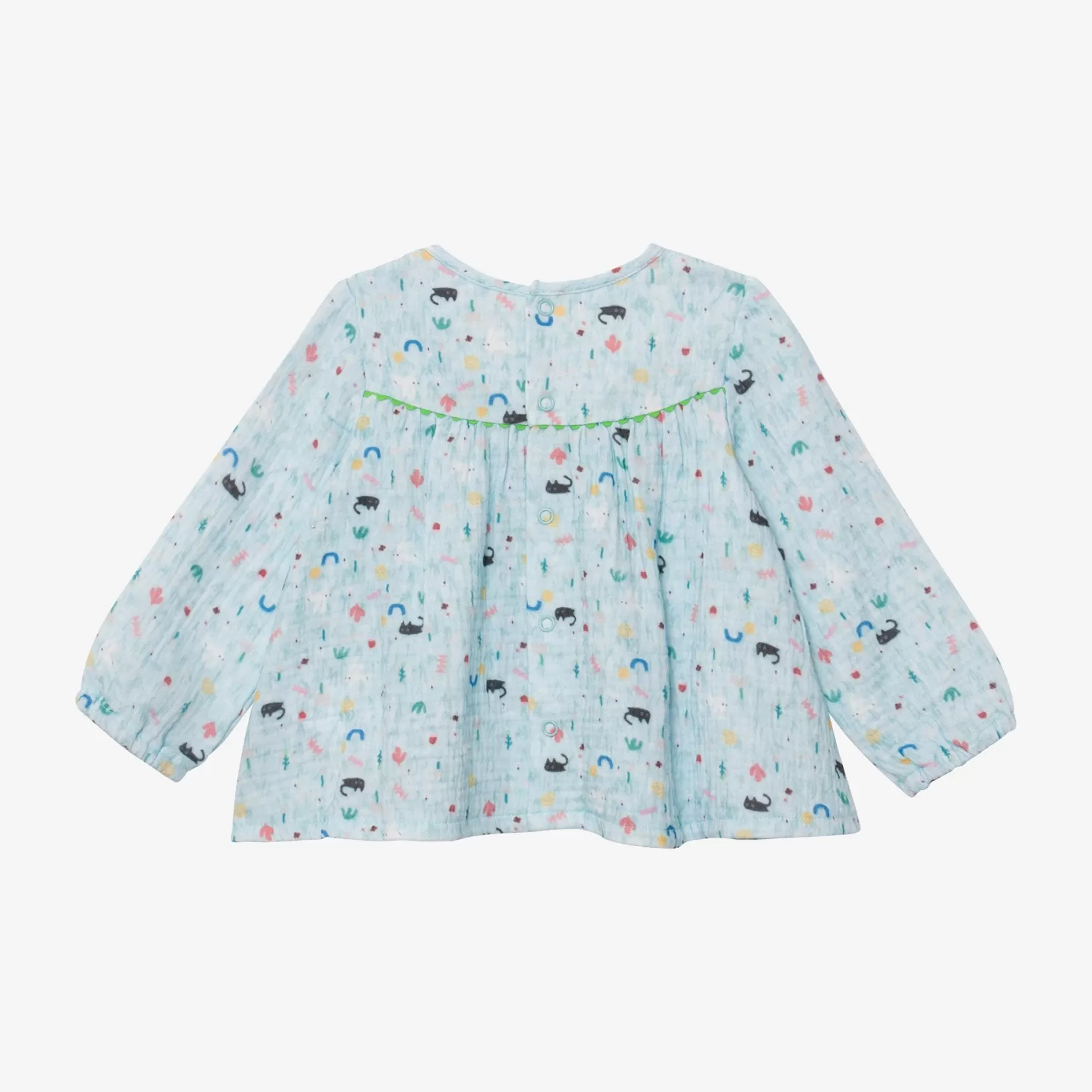 Newborn Girl Pastel Blue Blouse*Catimini Discount