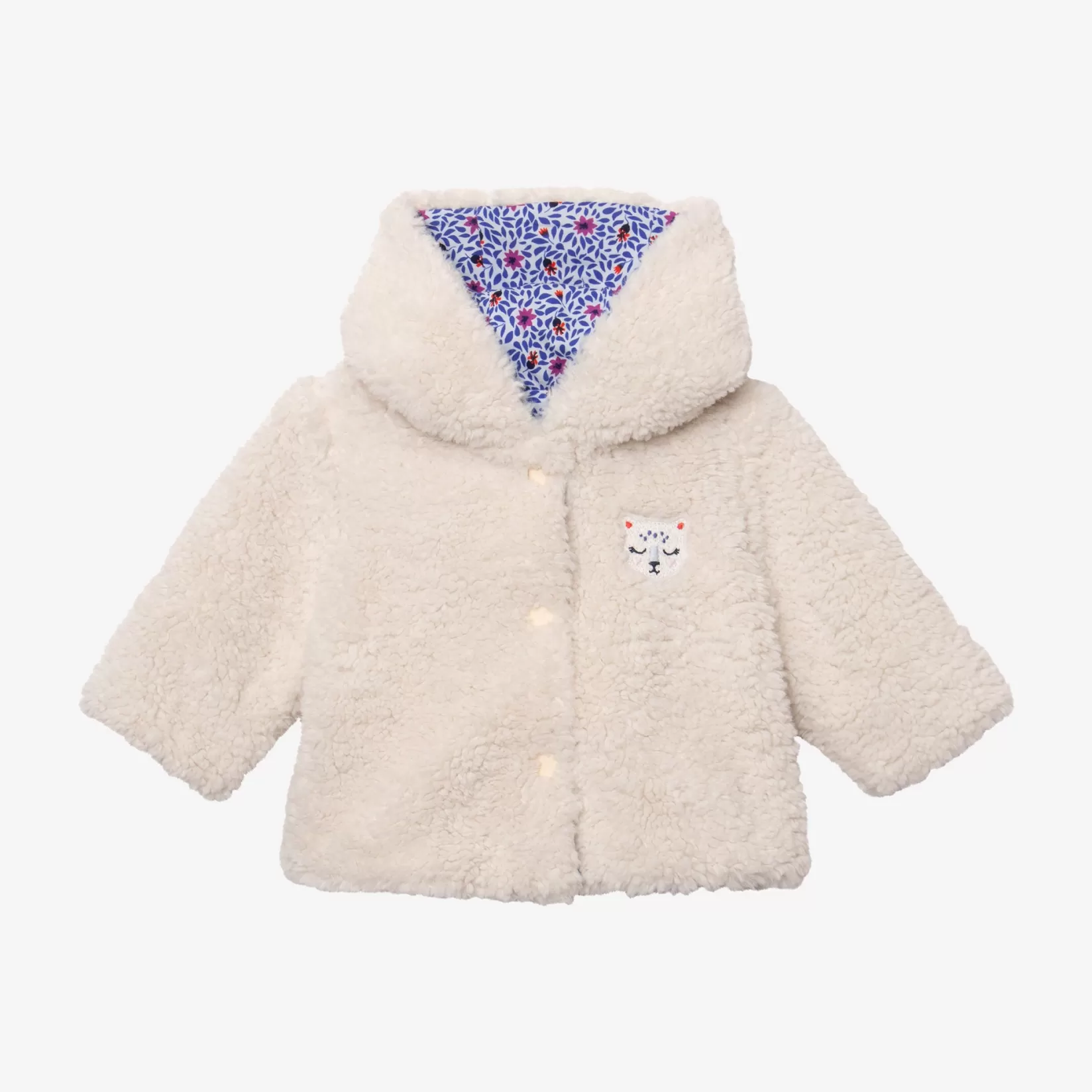 Newborn Girl Reversible Micro-Floral Jacket*Catimini Online