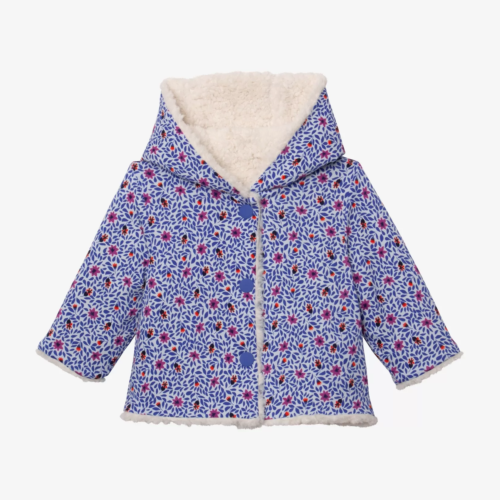 Newborn Girl Reversible Micro-Floral Jacket*Catimini Online