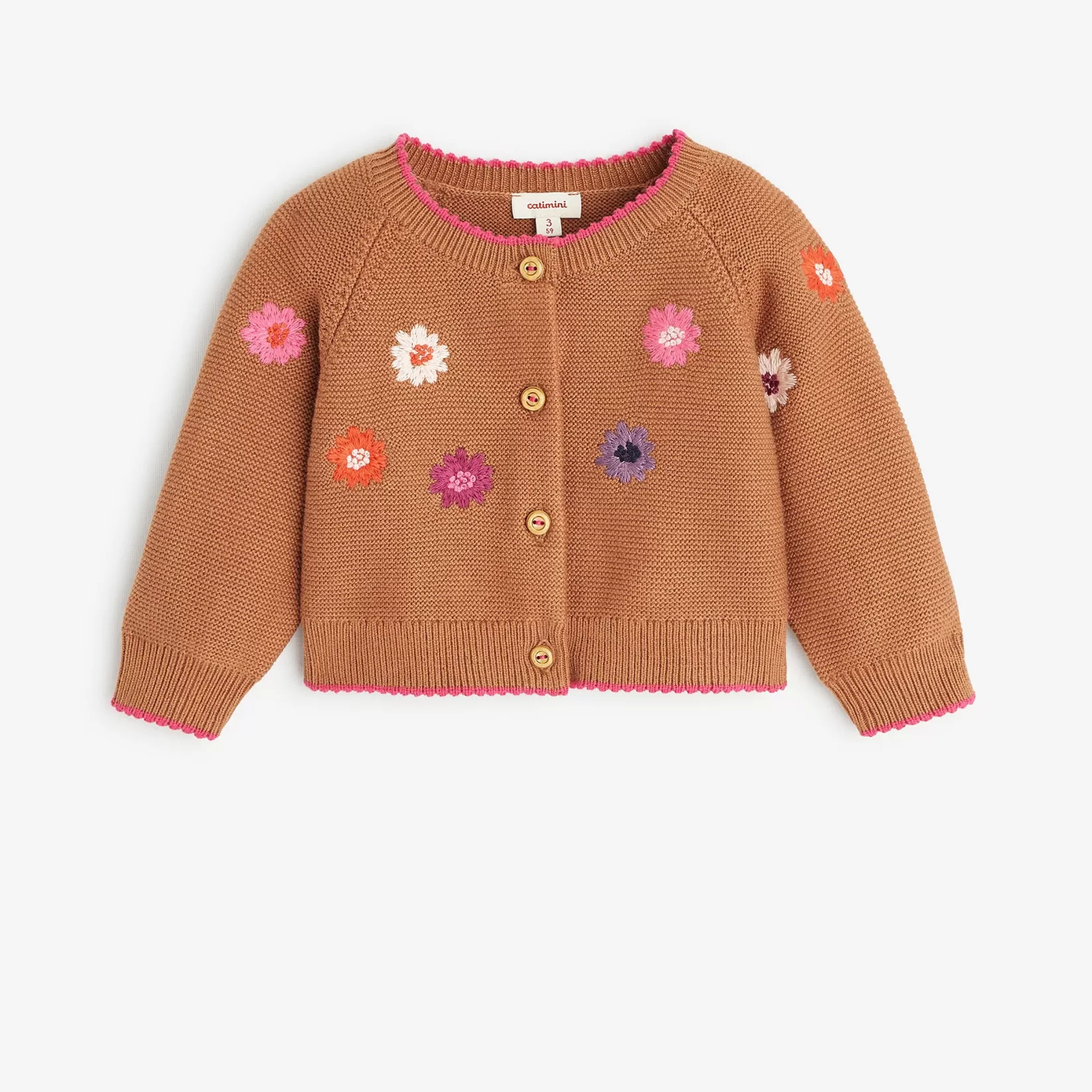 Newborn Girls' Caramel Cardigan*Catimini Best Sale