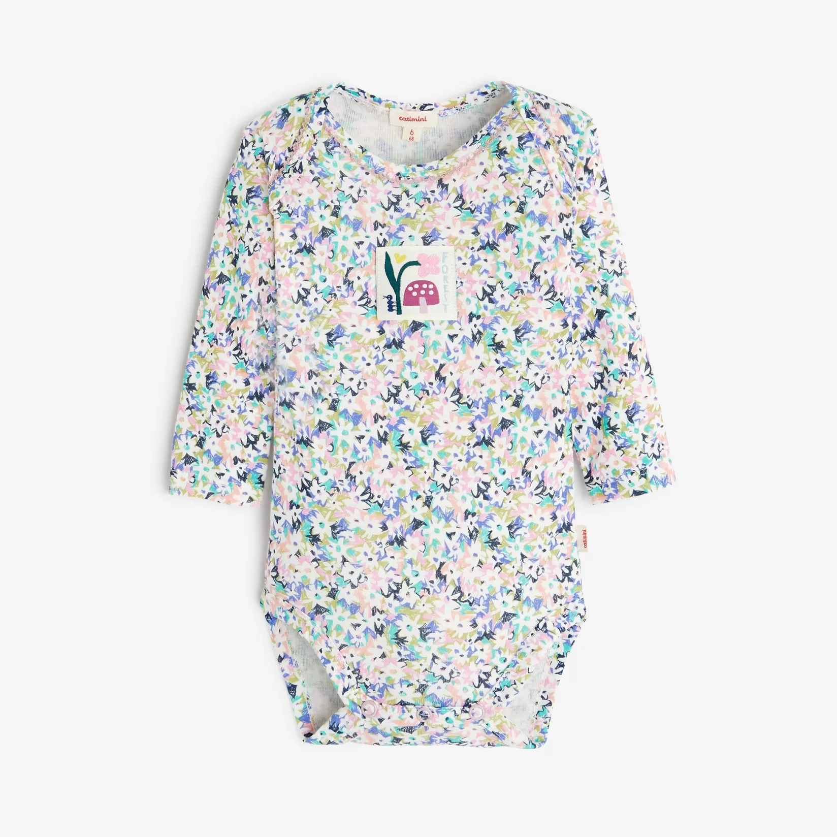 Newborn Girls' Flower Bodysuit*Catimini Cheap