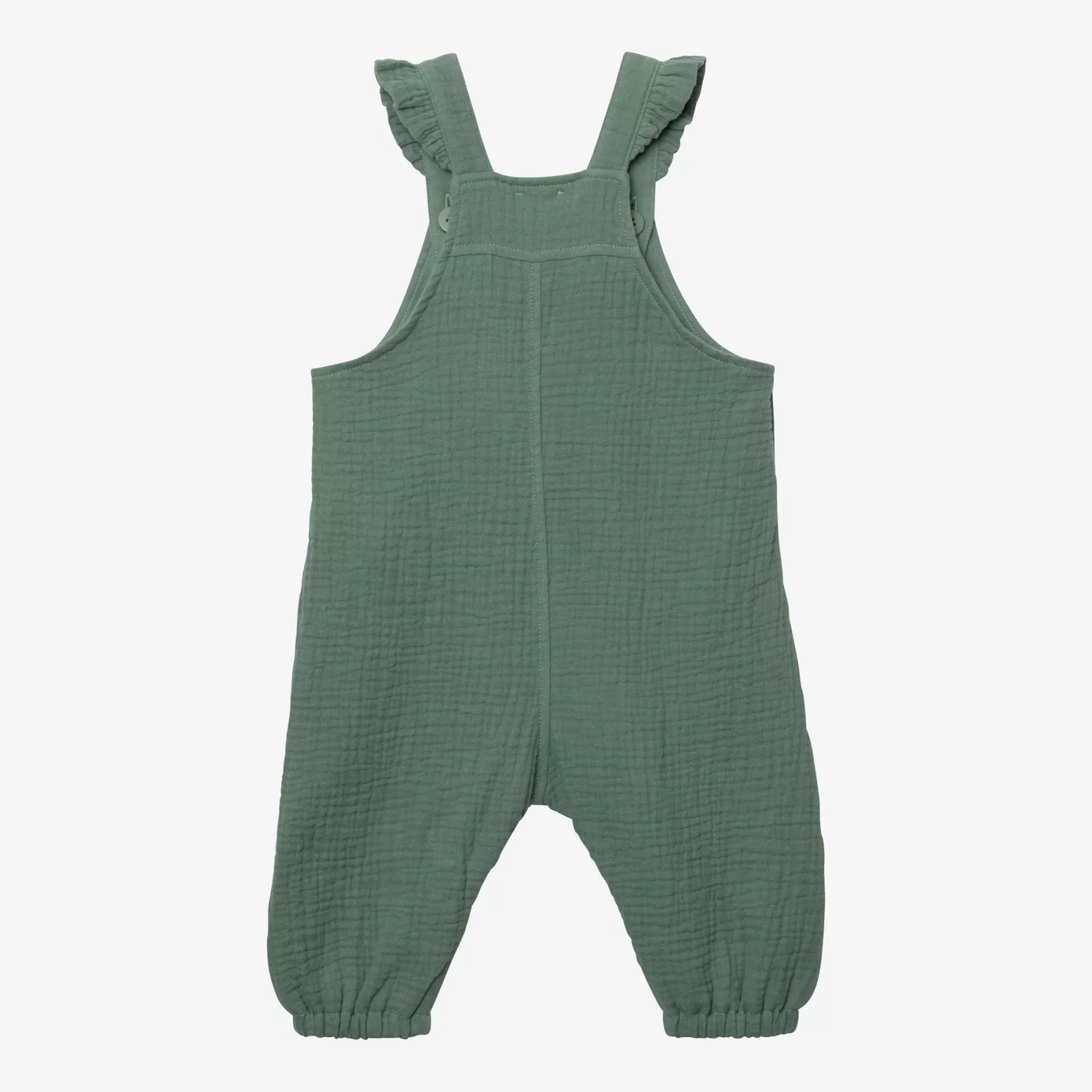 Newborn Girls' Green Overalls In Baby Blanket Material*Catimini Discount