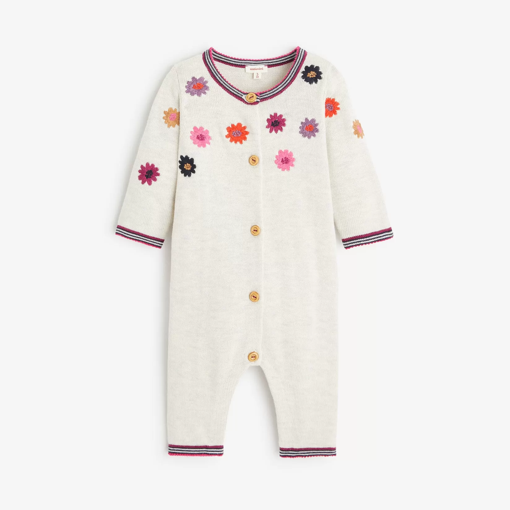 Newborn Girls' Heather Gray Jumpsuit*Catimini Hot