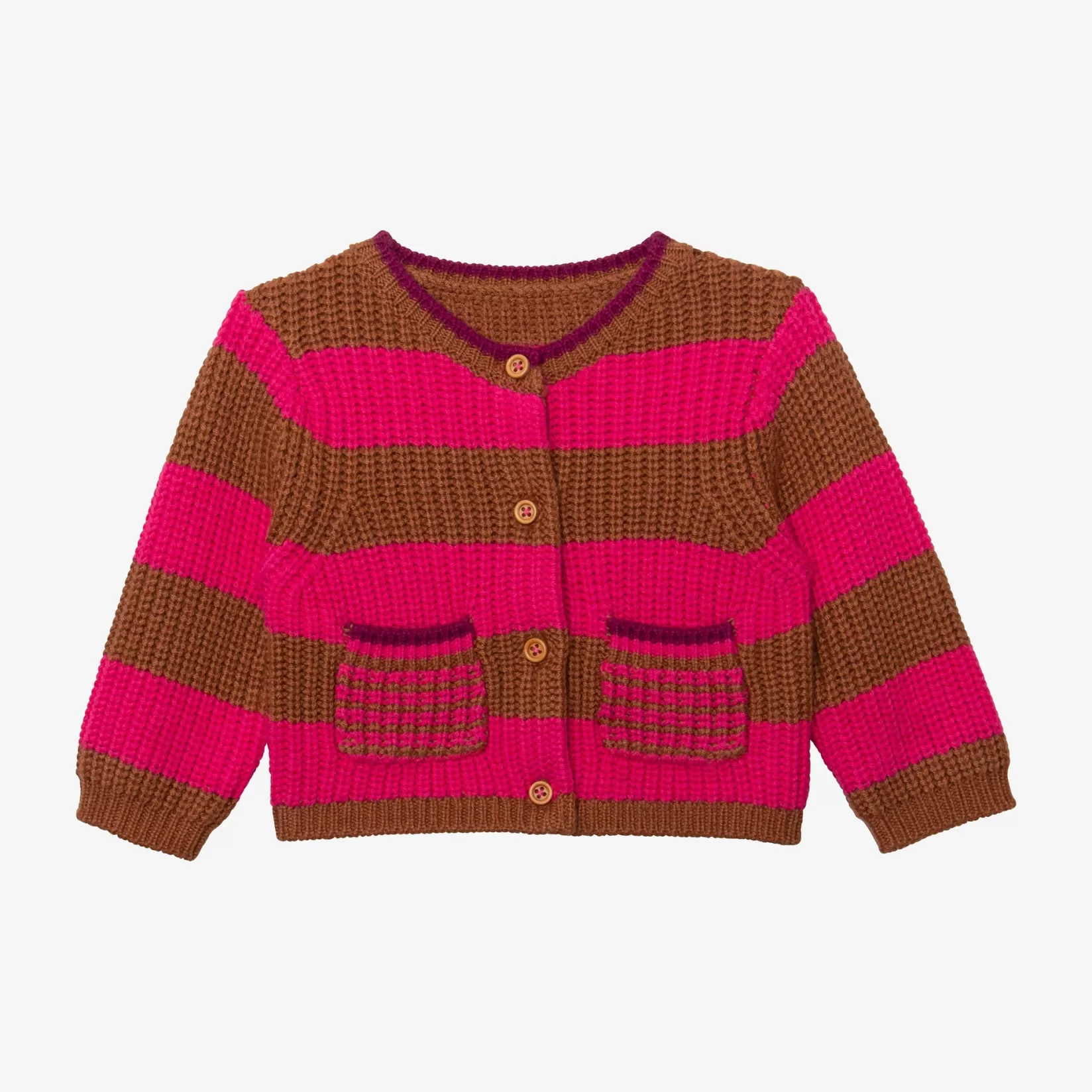 Newborn Girls' Hot Pink Knit Cardigan*Catimini Shop