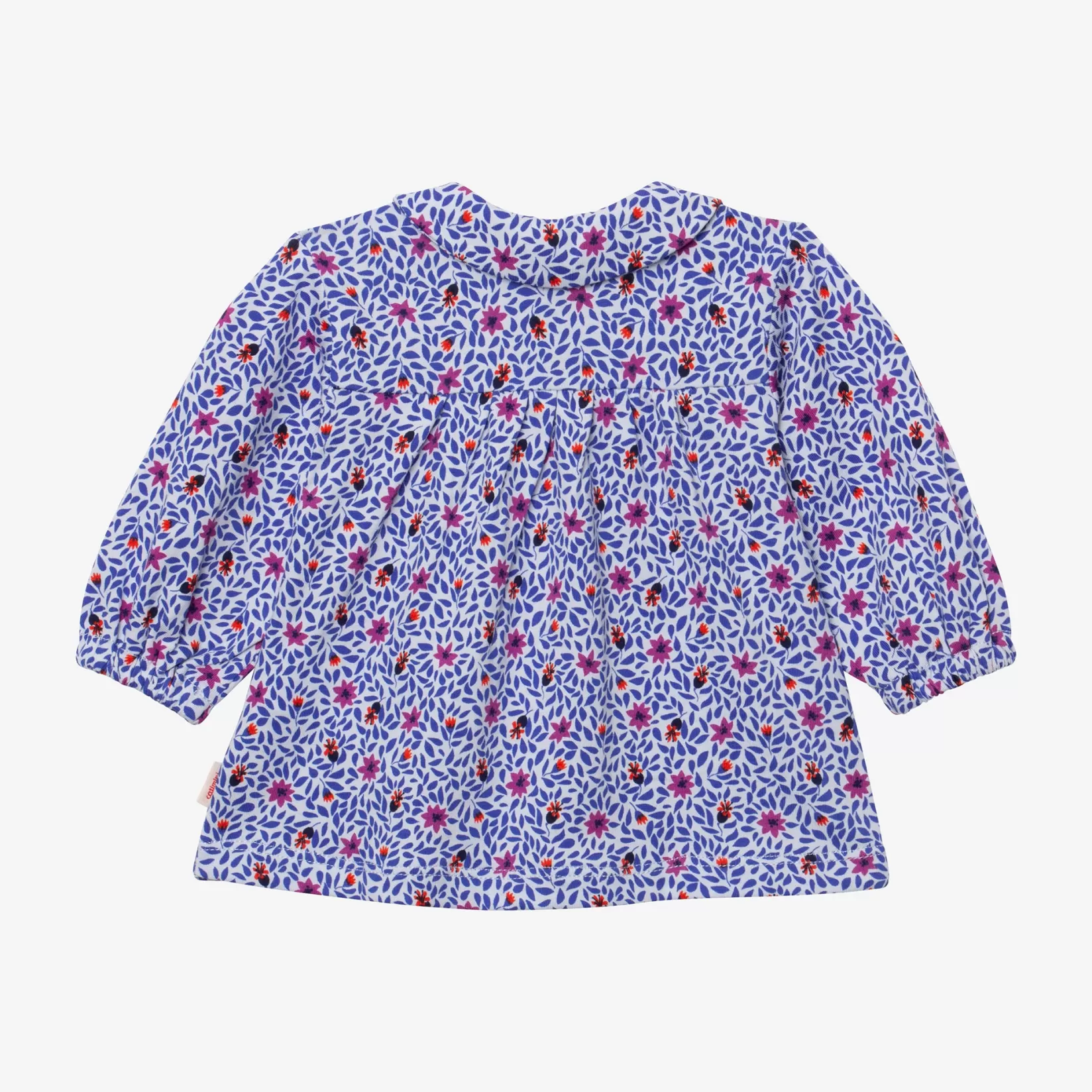 Newborn Girls' Micro-Flower Snap-Fastened Jersey Blouse*Catimini Online