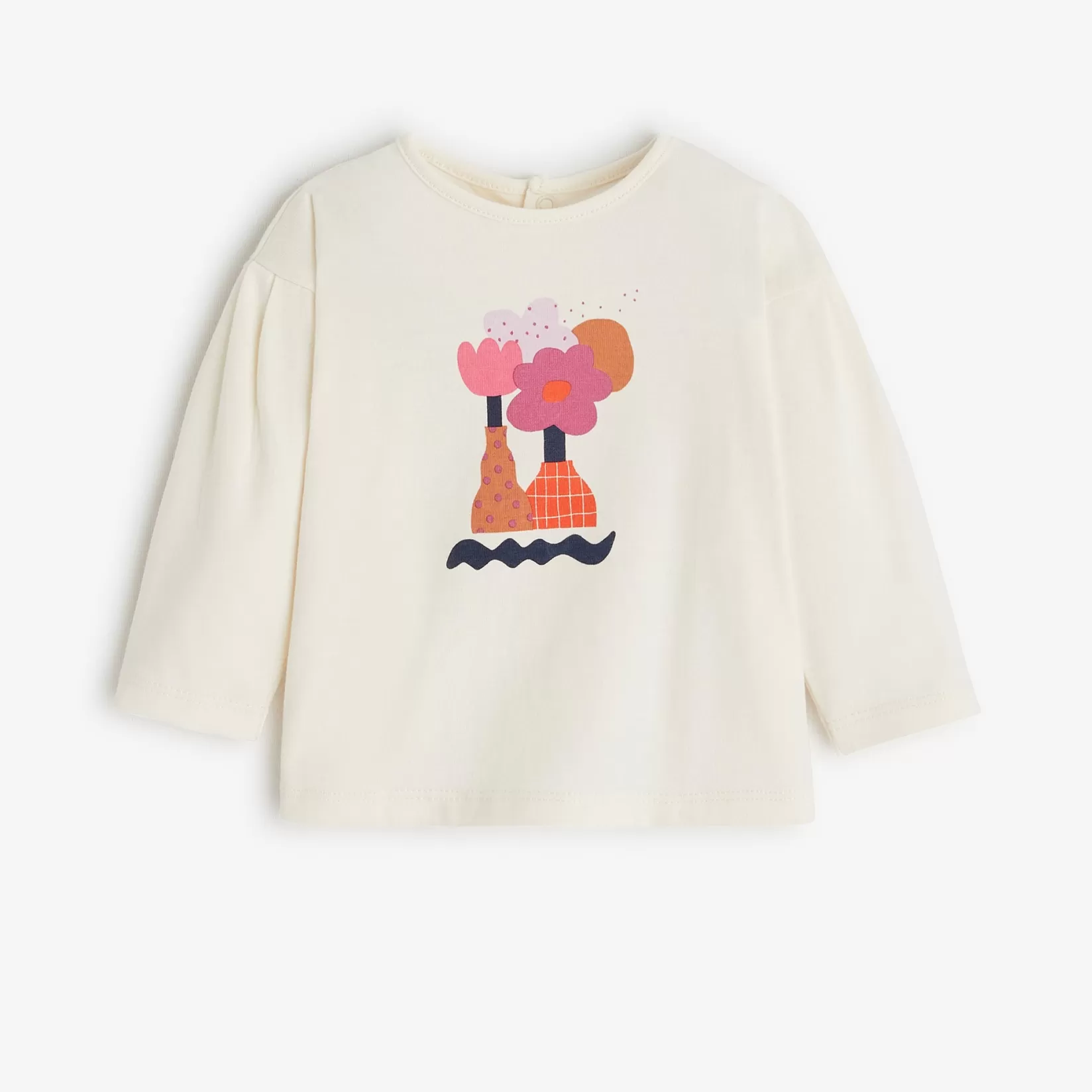 Newborn Girls' Off White T-Shirt*Catimini Sale