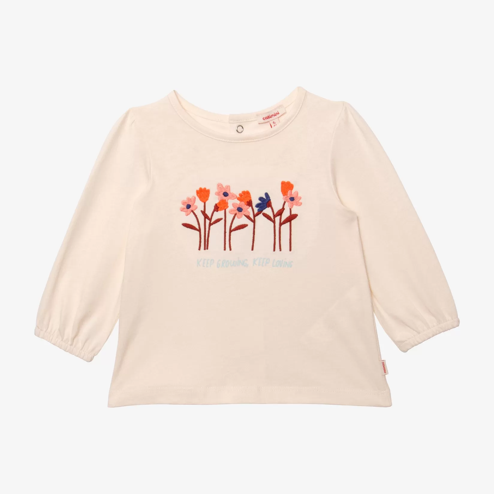 Newborn Girls' Off White T-Shirt*Catimini Clearance