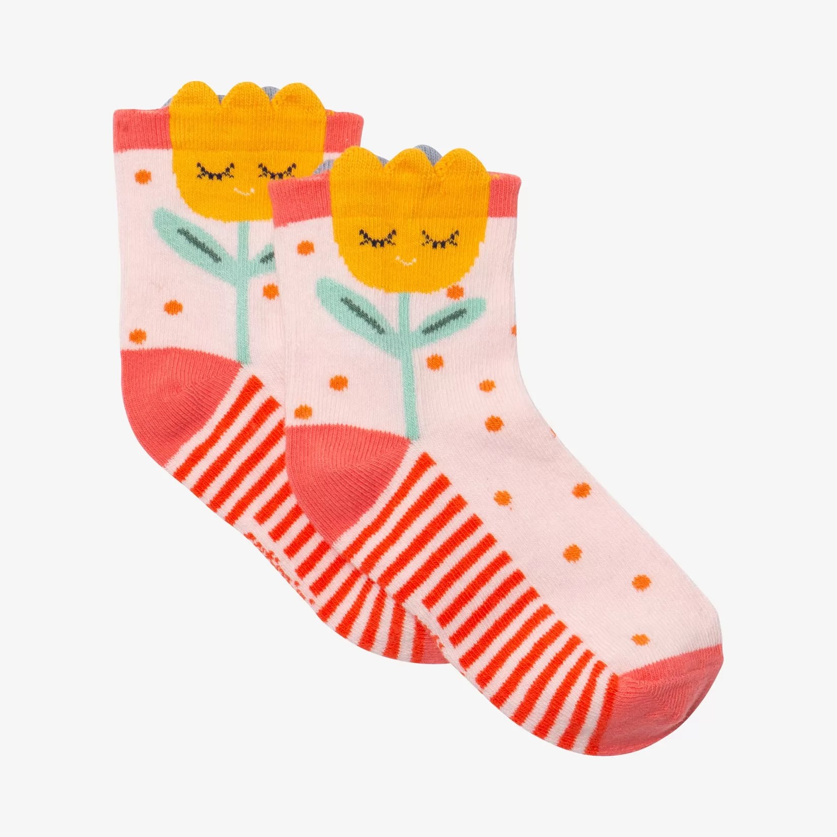 Newborn Girls' Pink Floral Socks*Catimini Fashion