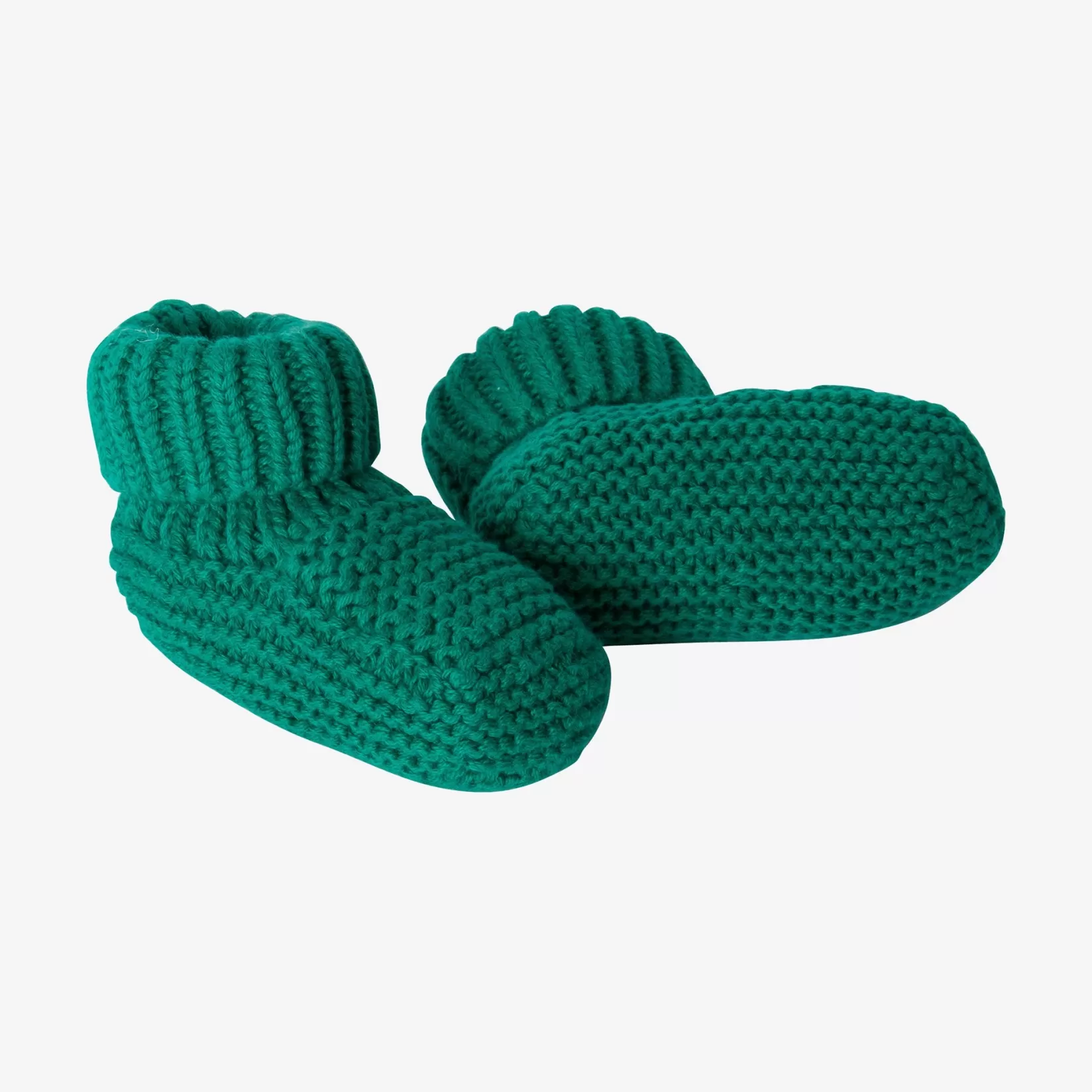 Newborn Knit Booties In Green*Catimini Online