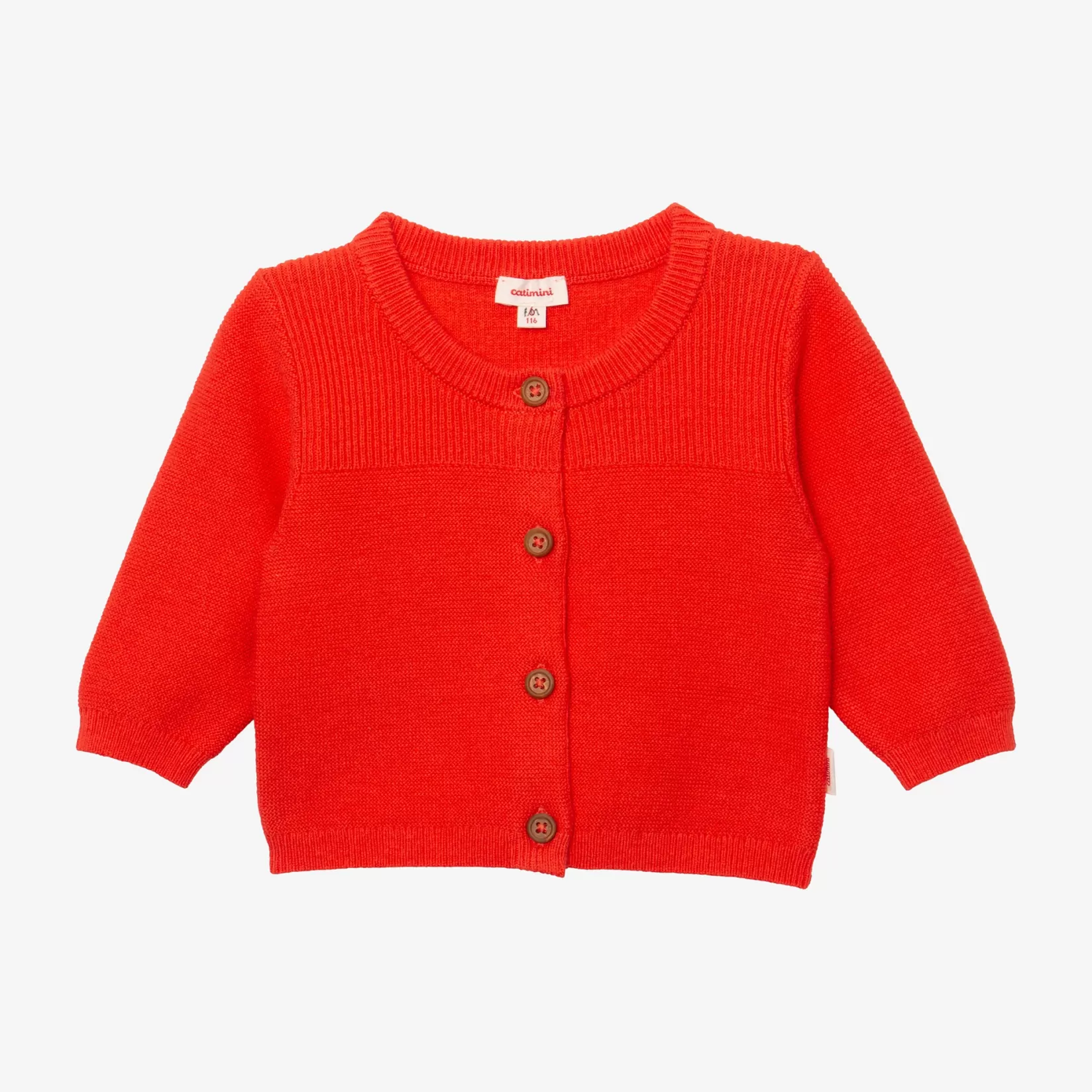 Newborn Orange Knitted Cardigan*Catimini Outlet