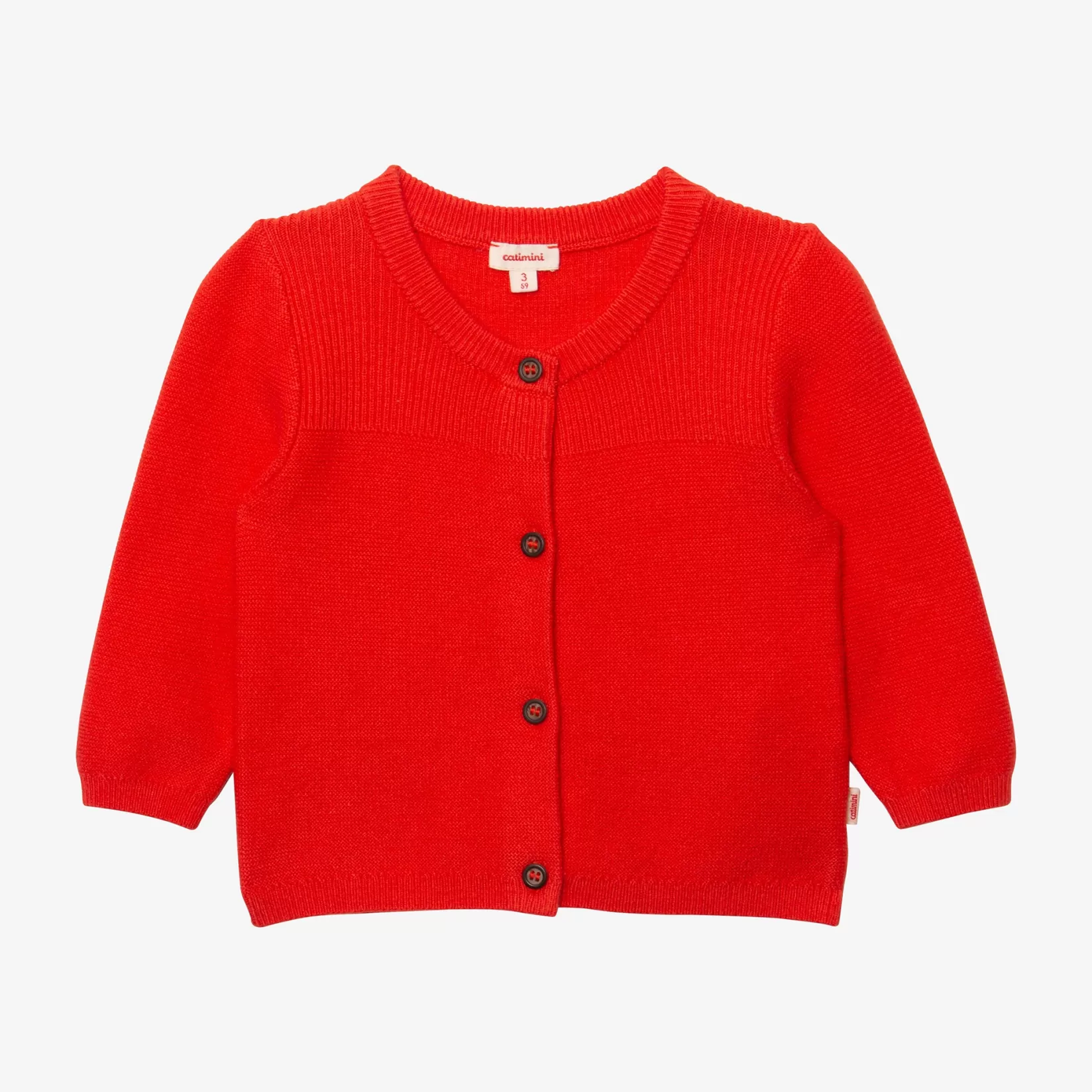 Newborn Red Knit Cardigan*Catimini Shop